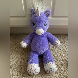 Build-A-Bear Purple Stardust Unicorn Sparkle Sprinkles Plush